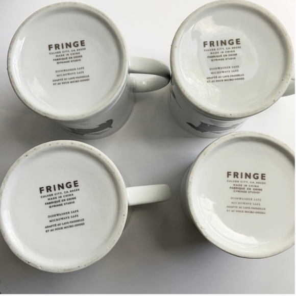 Fringe Mugs set of 4 NWOT - Picture 6 of 12